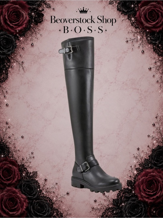 Marc Fisher Shoes - 🔴New NIB Marc Fisher Black LTD Ganven Lug Sole Over the Knee Boot - 6M
